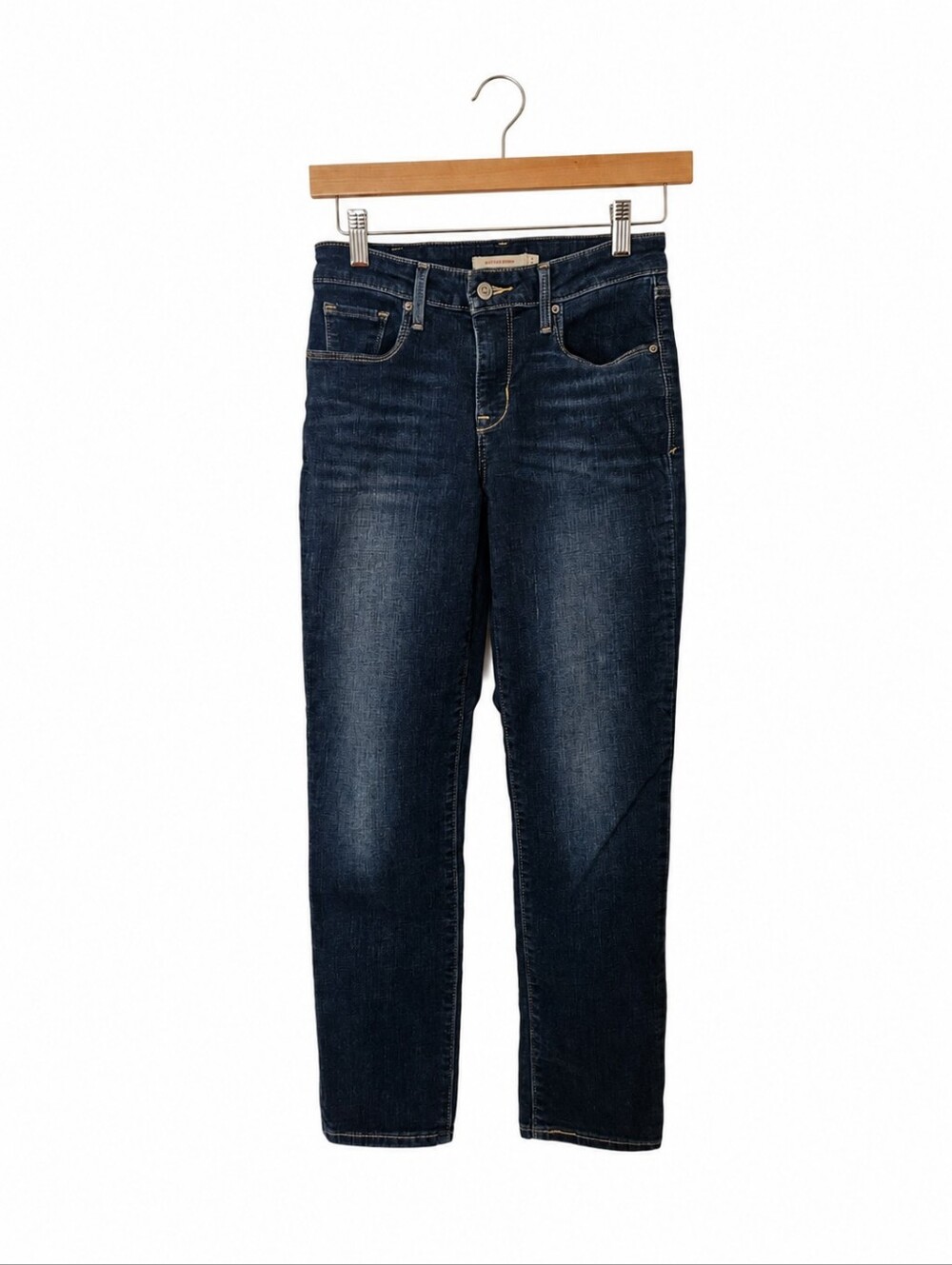 Levi's Mid Rise Skinny Jeans Dark Wash Women's 26x28 Size 2S